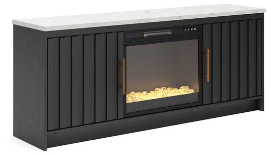 Cadmori 63" TV Stand with Electric Fireplace