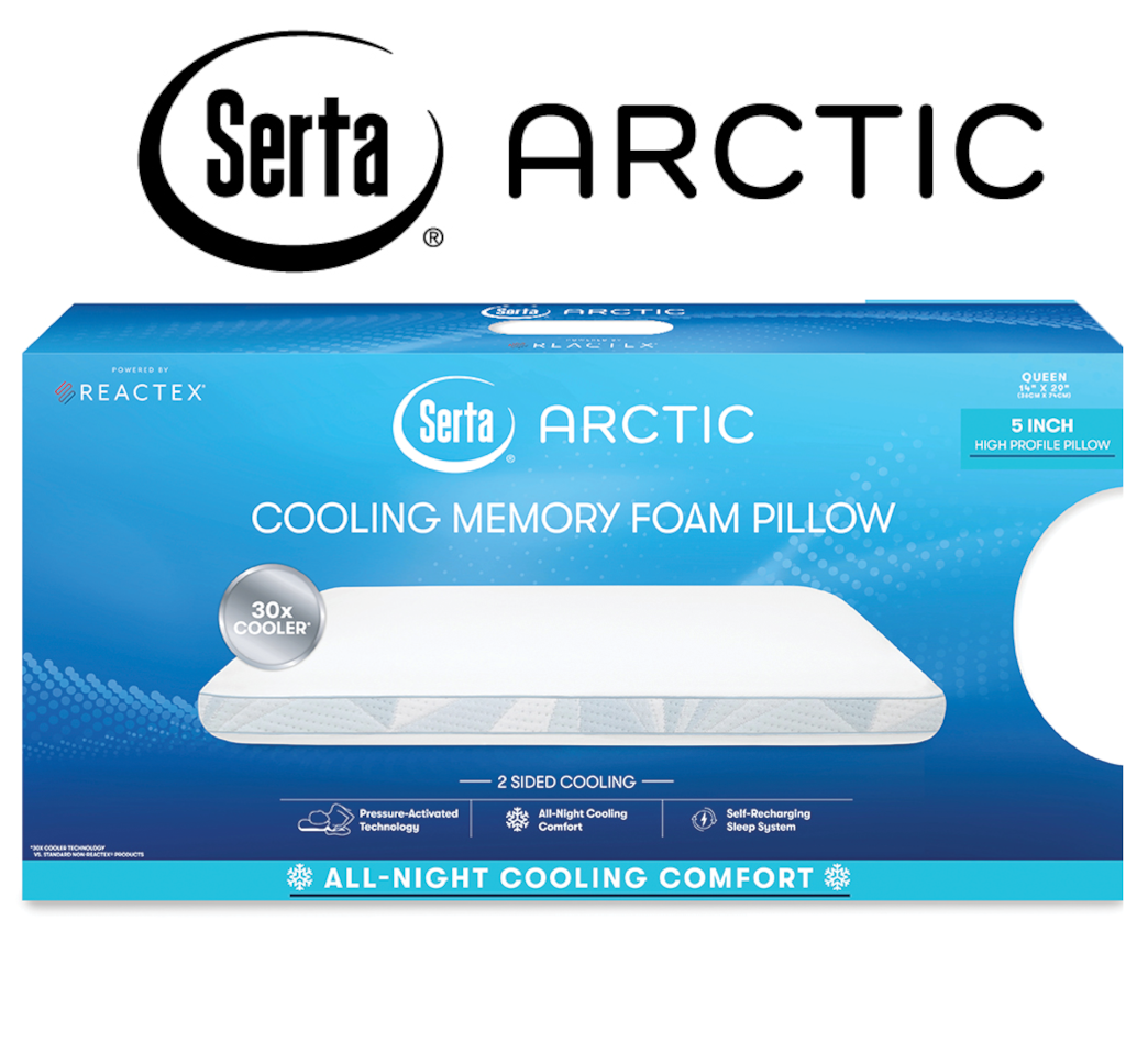Serta Arctic Cooling Memory Foam Pillow – Sleep Masters & Furniture Now