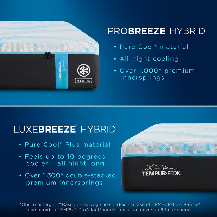 Tempur-Pedic LuxeBreeze Medium Hybrid