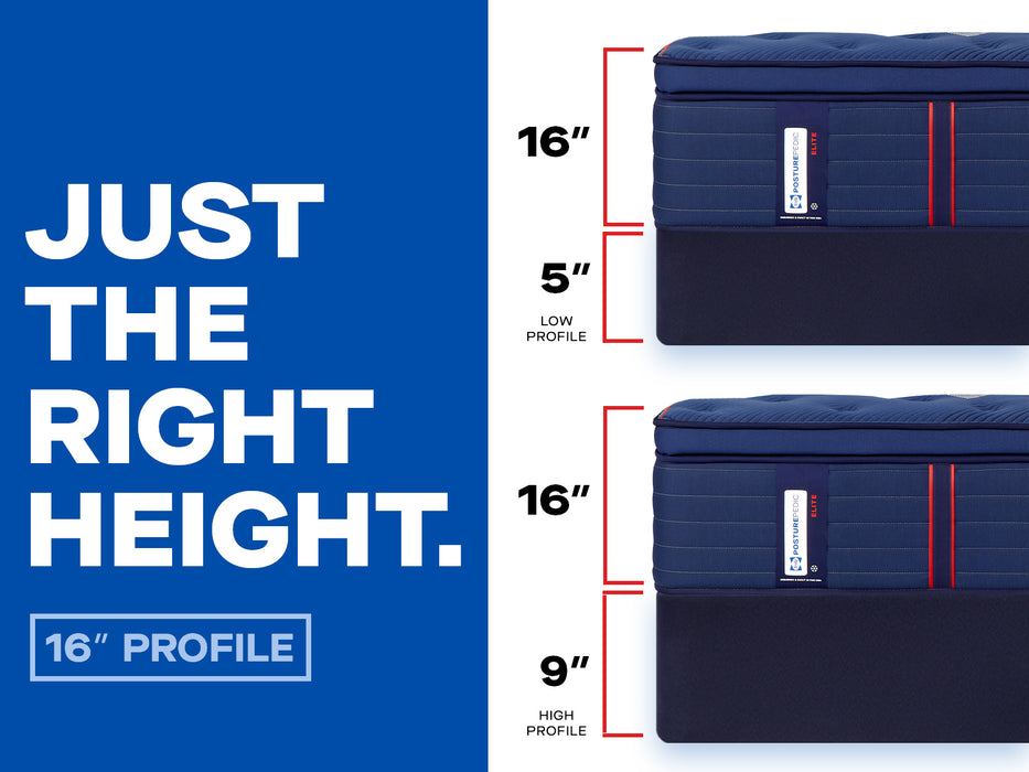 Sealy Posturepedic  Elite Brenham II Euro Pillowtop Soft