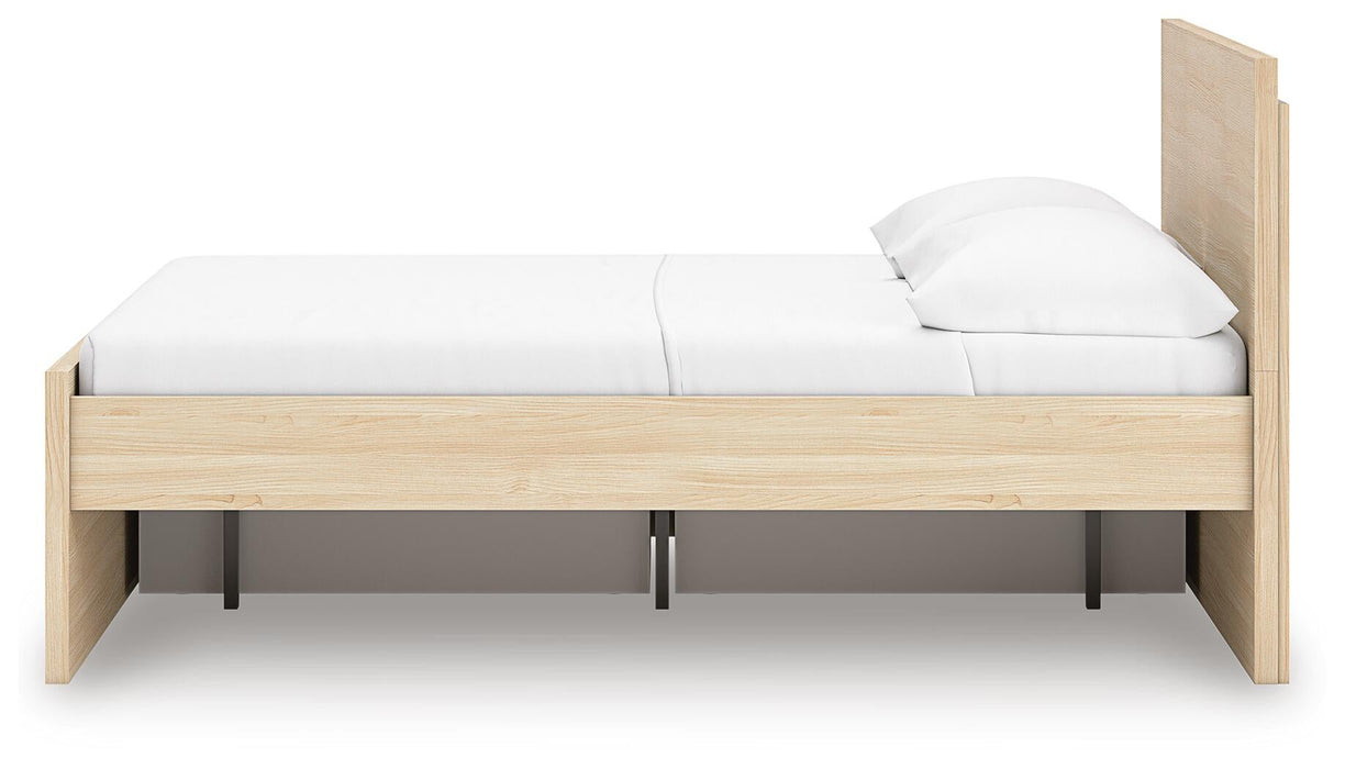 Onita Full Panel Platform Bed with 1 Side Storage